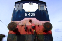 E428 was one of 33 locomotives of the CIE E Class, built between 1955-63 at Inchicore Works, Dublin, mainly for light branch line work and shunting.