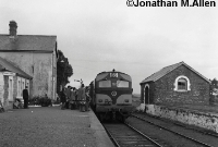 Seen carry CIE&#39;s &#39;Supertrain&#39; livery is another C201 Class loco , this time No.232, working the branch service to Loughrea in September 1975. ©Jonathan M.Allen