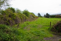 This is the site of Durrus Rd Station, looking east towards Cork from the former level crossing. There was once a single platform and waiting shelter located here, now long since gone.