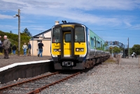 Another railtour on the south Wexford line sees a 2800 Class railcar set with No.2818 leading, working an Irish Railway Record Society trip from Rosslare to Waterford shortly before passenger services ceased over the line in September 2010.