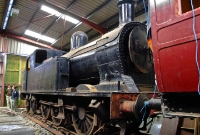 Ex Sligo Leitrim &#38; Northern Counties Railway 0-6-4 tank &#39;Lough Erne&#39;, built in 1957 by Beyer Peacock, and withdrawn by NIR in 1969 as No.27, is seen stored at Whitehead.