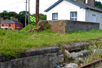 What must have been some sort of signal cabin at Wilkinstown Station, in later years an exposed lever frame was located here