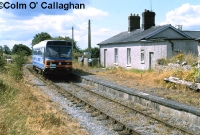In May 1990, Northern Ireland Railway&#39;s railbus, No.RB3, arrives into Wilkinstown Station with the &#39;Cavan Coup&#39; railtour from Belfast to Kingscourt. RB3 now operates at the preserved Downpatrick Railway in Co.Down. ©Colm O&#39; Callaghan
